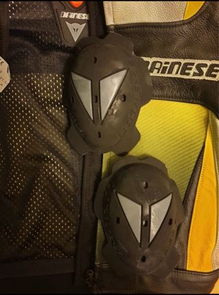 Traje de moto Dainese negro/amarillo