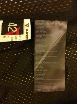 Traje de moto Dainese negro/amarillo