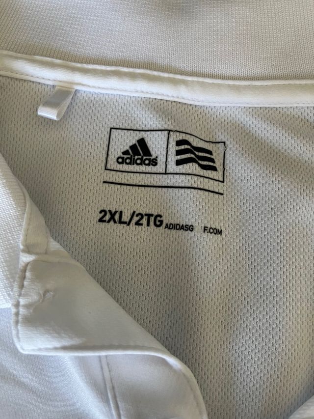 Camiseta Adidas Blanca Transpirable Talla XL