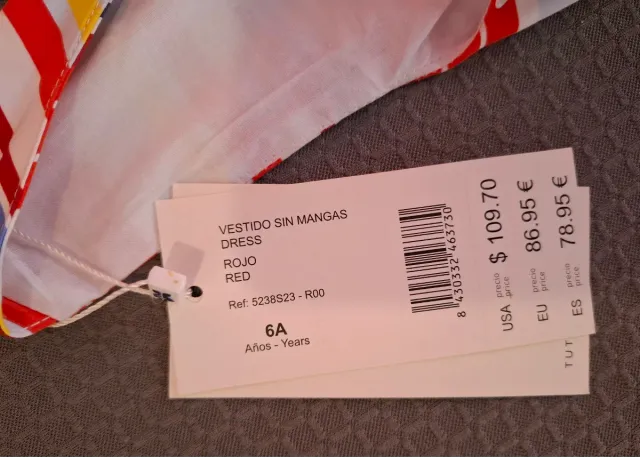 Vestido de la firma tutto piccolo niña T6