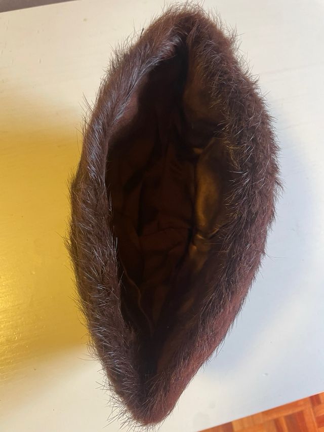 Gorro de piel auténtica nuevo