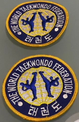 2x Patch Ricamato The World Taekwondo Federation