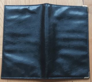 Billetera Cartera Símil Cuero Negro