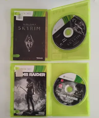 Lote 4 Juegos Xbox 360: Skyrim, Tomb Raider, Forza