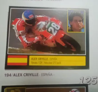 Álbum  Moto 16 Cromos Este tiene 81 de 212
