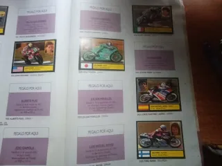 Álbum  Moto 16 Cromos Este tiene 81 de 212