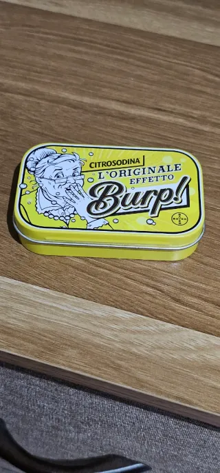 Rara Scatolina Latta Citrosodina Burp!