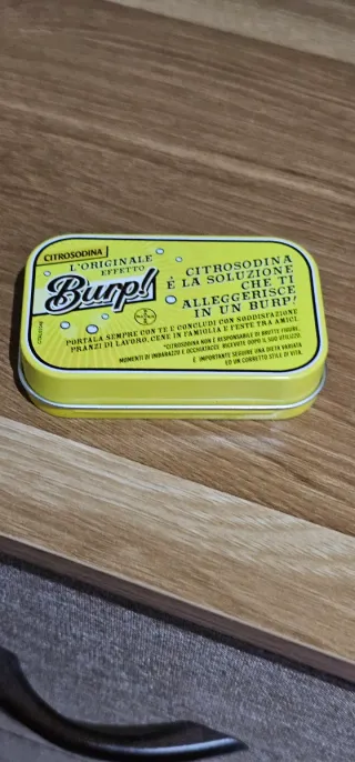 Rara Scatolina Latta Citrosodina Burp!