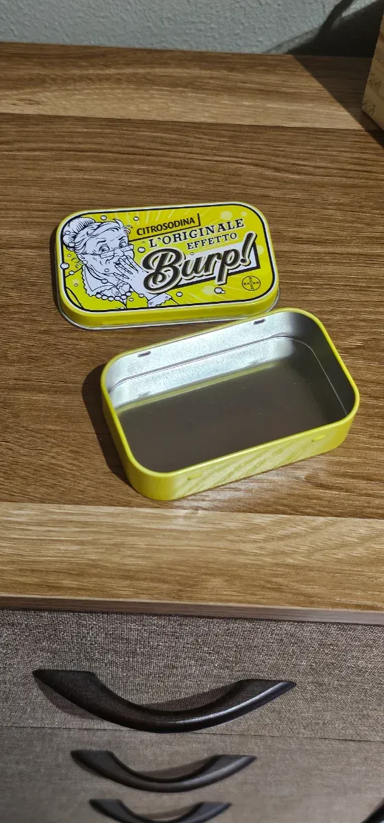 Rara Scatolina Latta Citrosodina Burp!