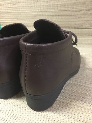 Botines de piel marrón Hirica