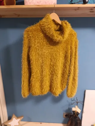 Jersey cuello alto mostaza Talla S/M