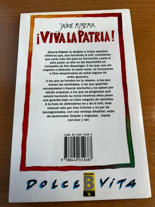 Libro. !Viva la patria!