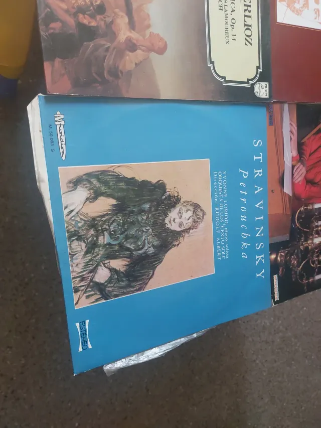 Lote 7 vinilos música clásica Dvorak, Mozart, Debu