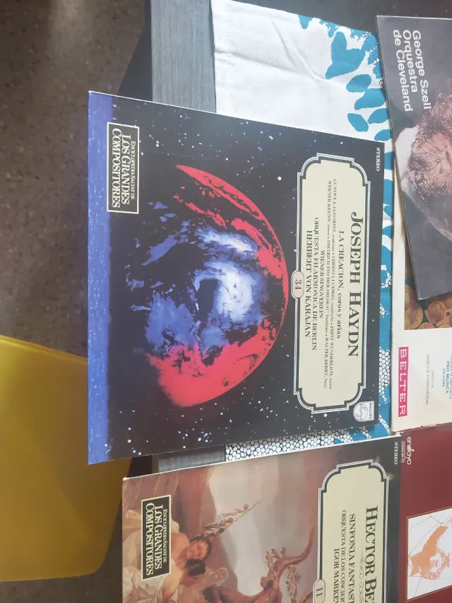 Lote 7 vinilos música clásica Dvorak, Mozart, Debu