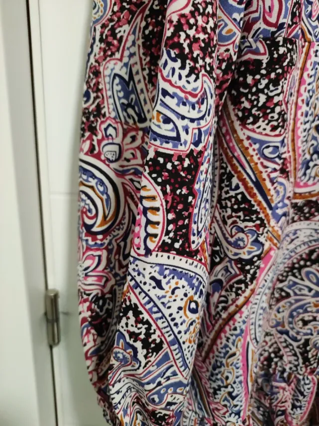 Vestido estampado paisley talla XXL