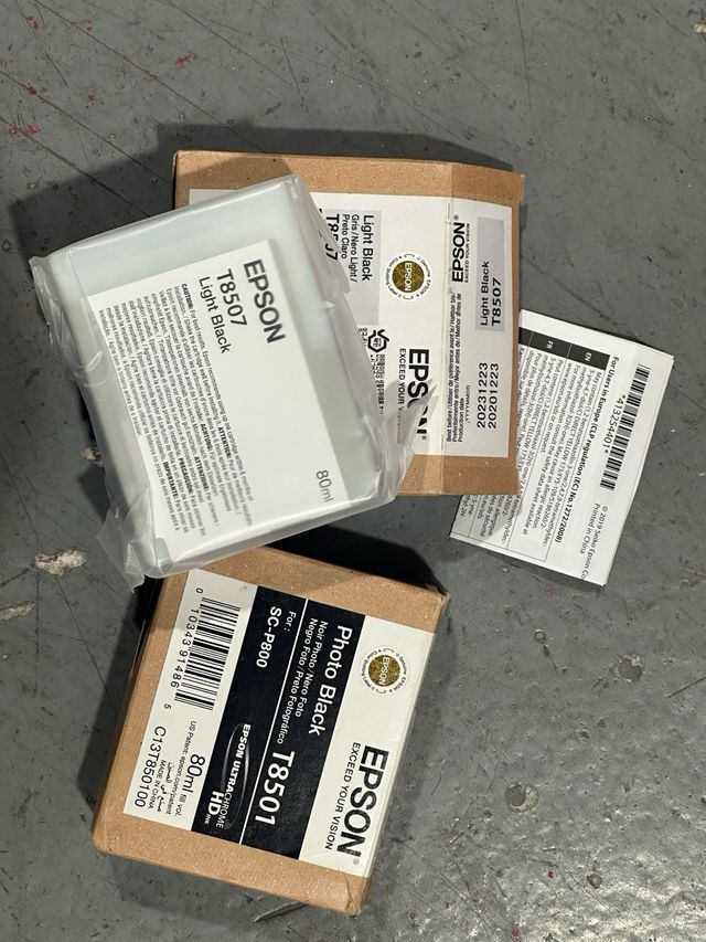 Cartuchos T8501 T8507 Photo Black, Light Black