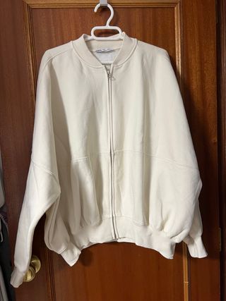 Chándal Zara Beige/Blanco