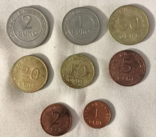 Churriana Euros Serie Prueba 8 monete 98 FNMT