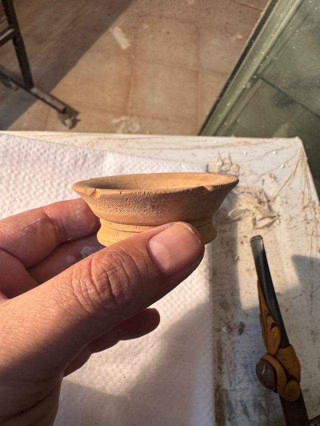 Porta incienso artesanal madera y metal