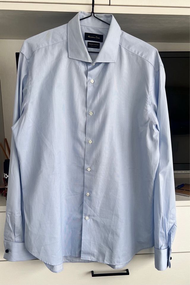 Camicia Massimo Dutti Uomo Taglia 42 Blu