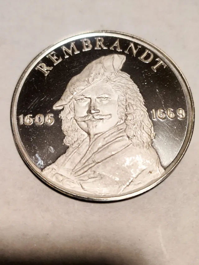 Medalla Conmemorativa Rembrandt  RIJIN 1606-1669