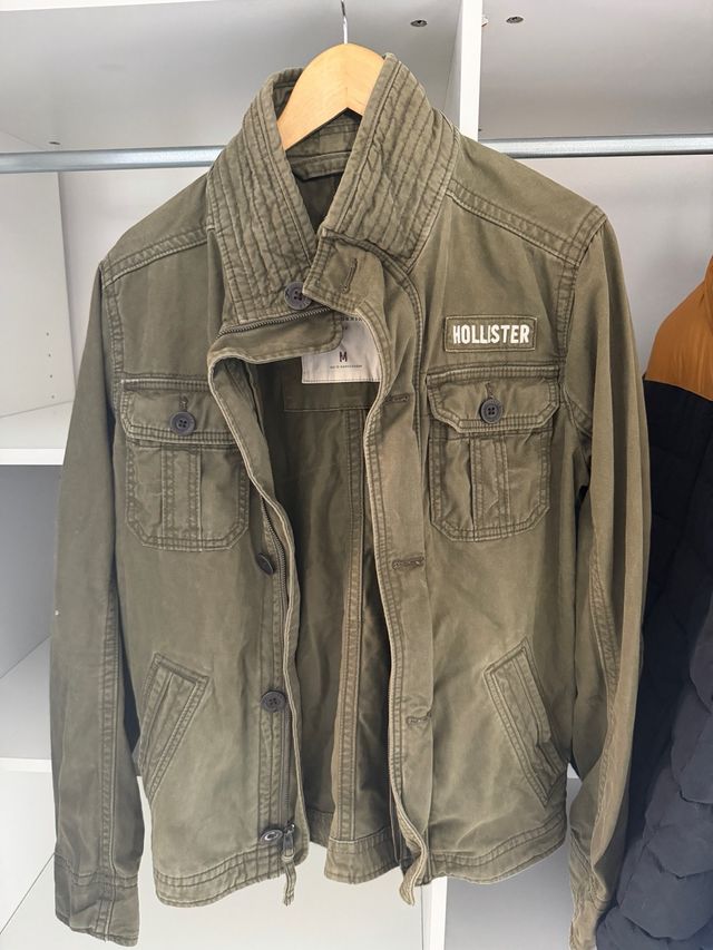Chaqueta Hollister verde militar Talla M