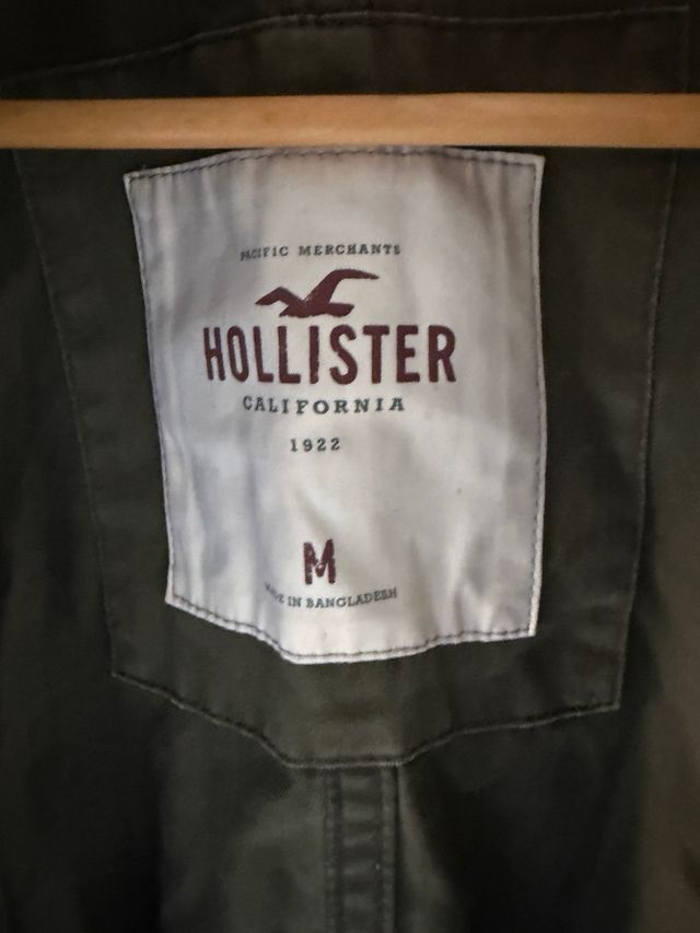 Chaqueta Hollister verde militar Talla M