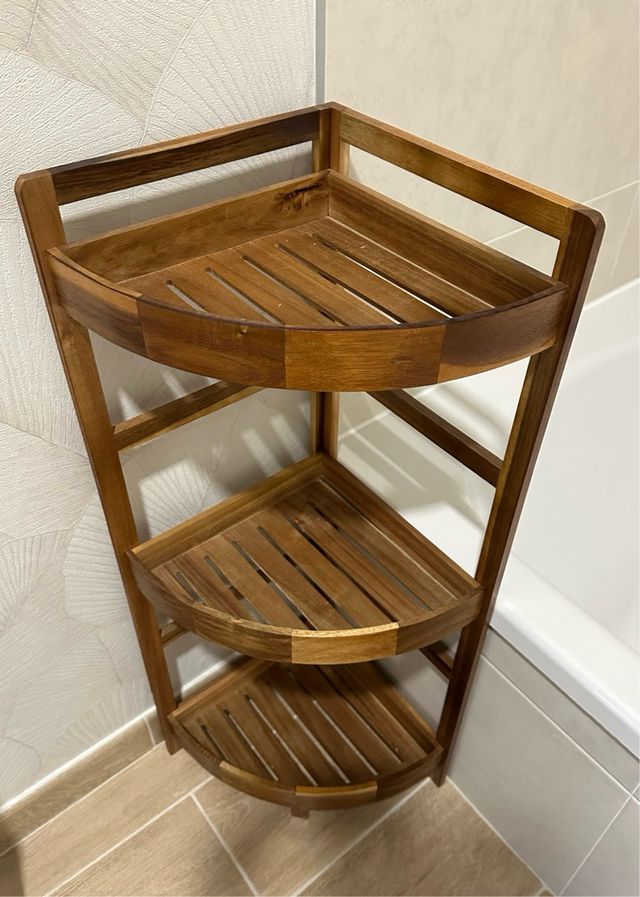 Mueble esquinero de 3 baldas