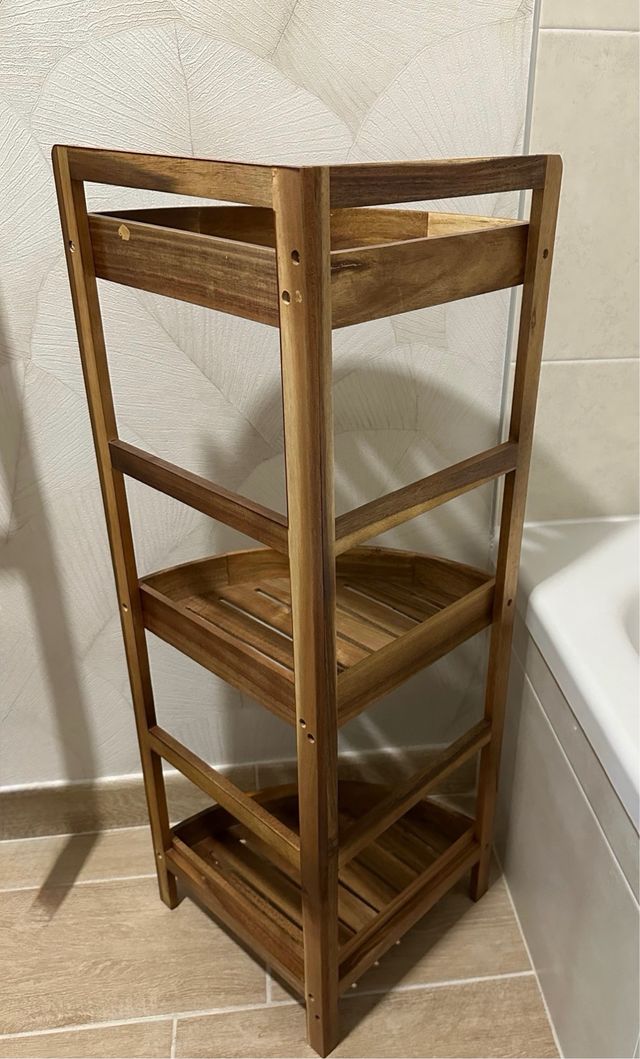 Mueble esquinero de 3 baldas