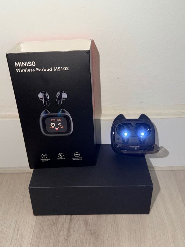 Fones de ouvido MINISO MS102 sem fio pretos