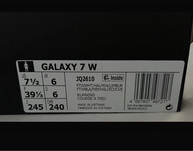 Adidas Galaxy 7W Blancas y Verdes