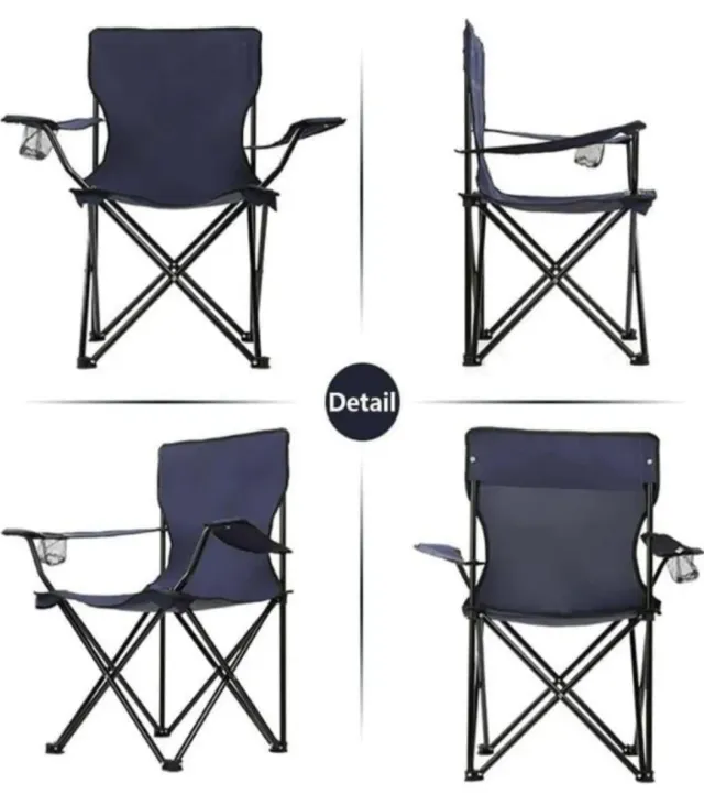 Silla Plegable Camping Azul NUEVA