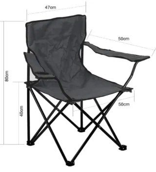 Silla Plegable Camping Azul NUEVA