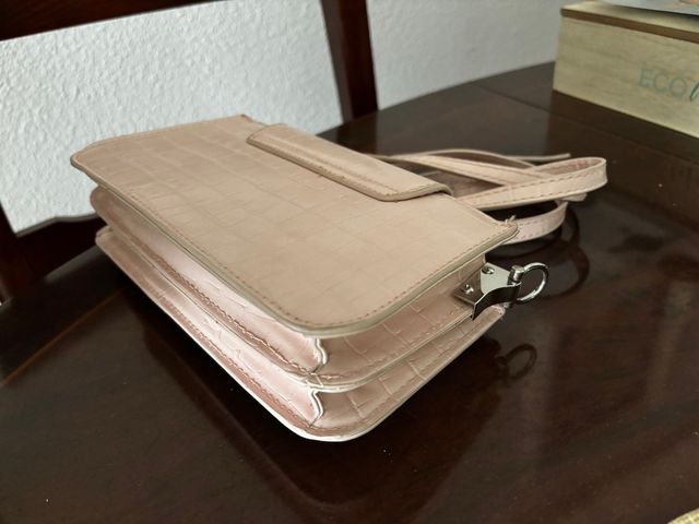 Bolso Stradivarius rosa/beige