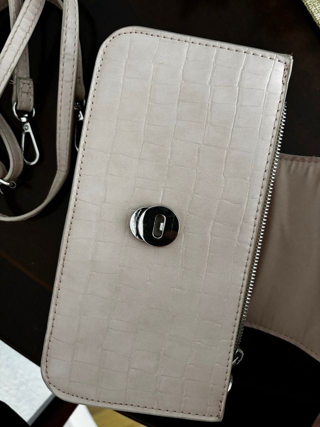 Bolso Stradivarius rosa/beige