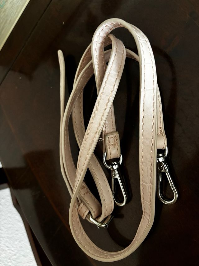 Bolso Stradivarius rosa/beige