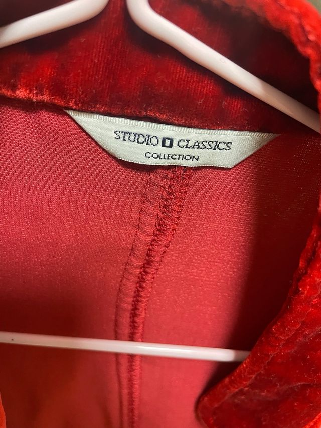 Chaqueta Terciopelo Rojo