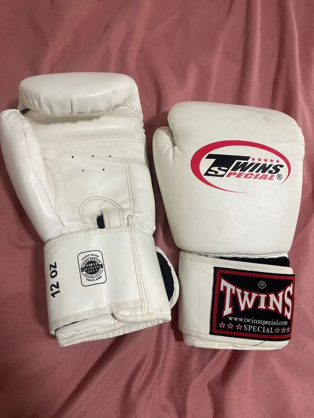 Guantes de Boxeo Twins Special Blancos 12 oz