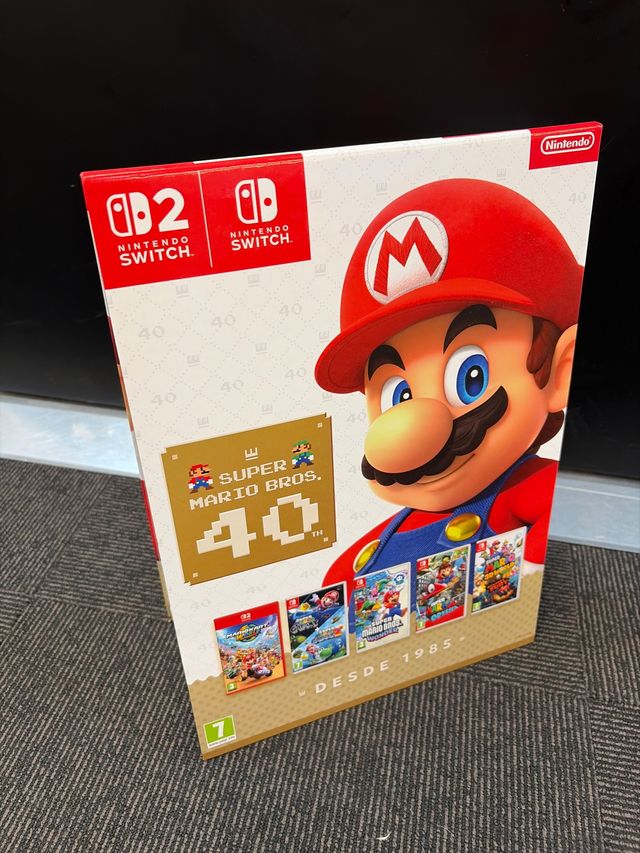 Cartel 40 Aniversario Super Mario Bros Nintendo