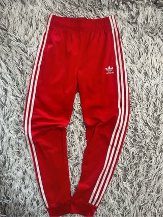Pantalones chándal Adidas rojos