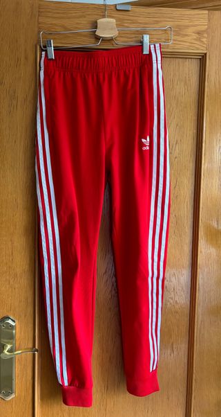 Pantalones chándal Adidas rojos