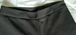 Pantalón recto mujer negro