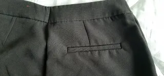 Pantalón recto mujer negro