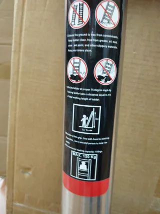 Escalera extensible de aluminio