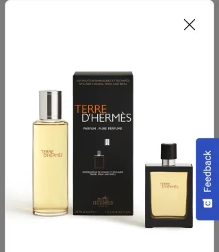 Set de perfume TERRE de HERMES.