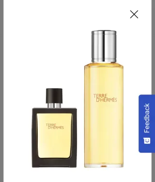 Set de perfume TERRE de HERMES.