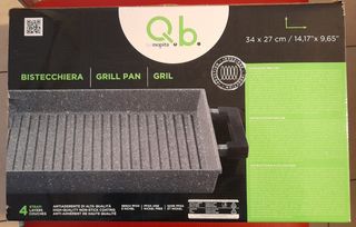 Bistecchiera Grill Pan Mopita Antiaderente 34x27cm