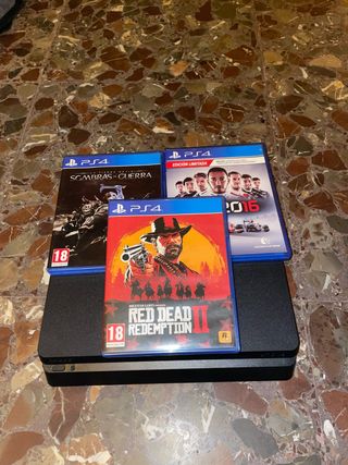 PS4 (PlayStation 4) + 3 Juegos