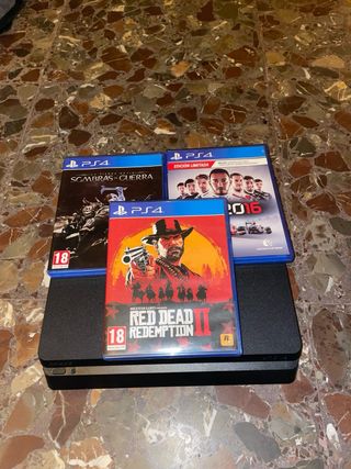 PS4 (PlayStation 4) + 3 Juegos