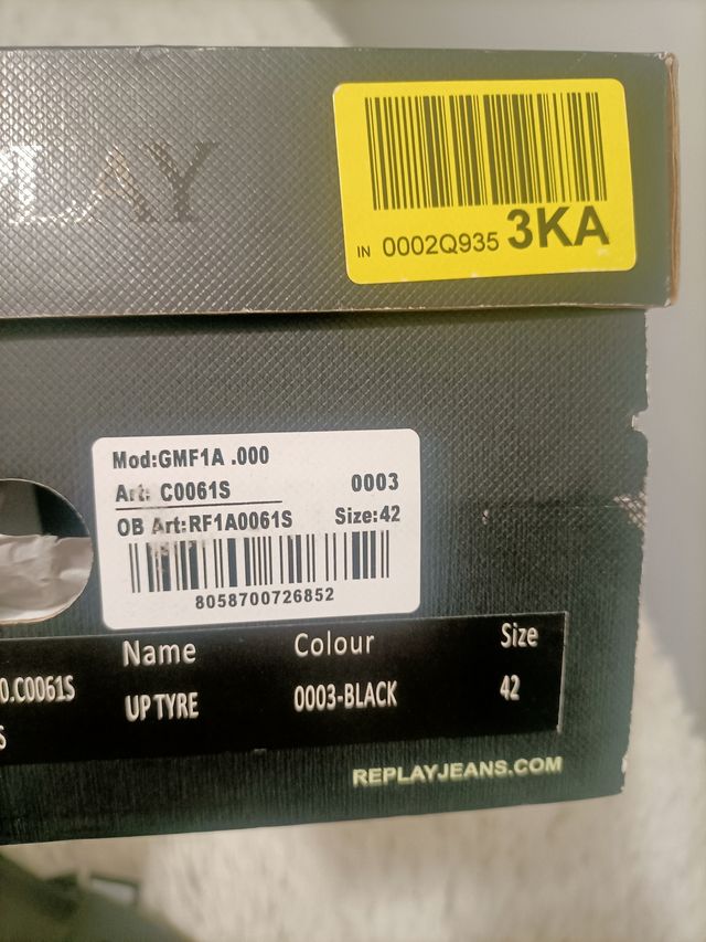 Chanclas Replay Talla 42 Negras